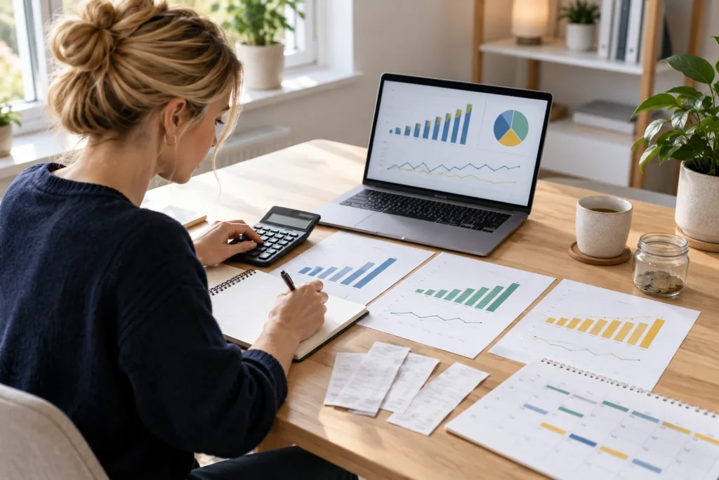 Företagare gör startbudget, resultatbudget och likviditetsbudget inför företagsstart