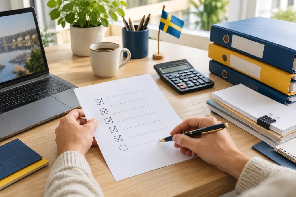 Checklista för att registrera företag i Sverige